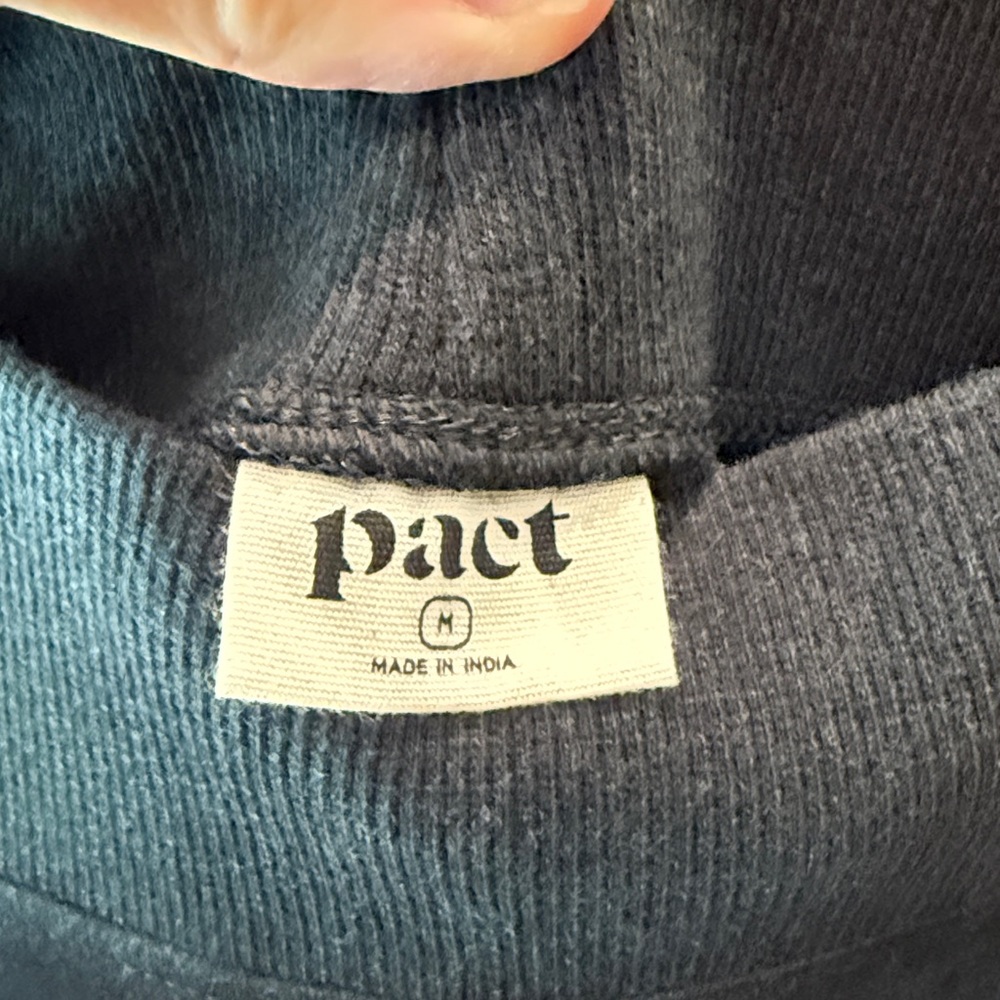 Pact Organic Airplane Tapered Leg Pant size M in Charcoal Heather - Picture 6 of 6